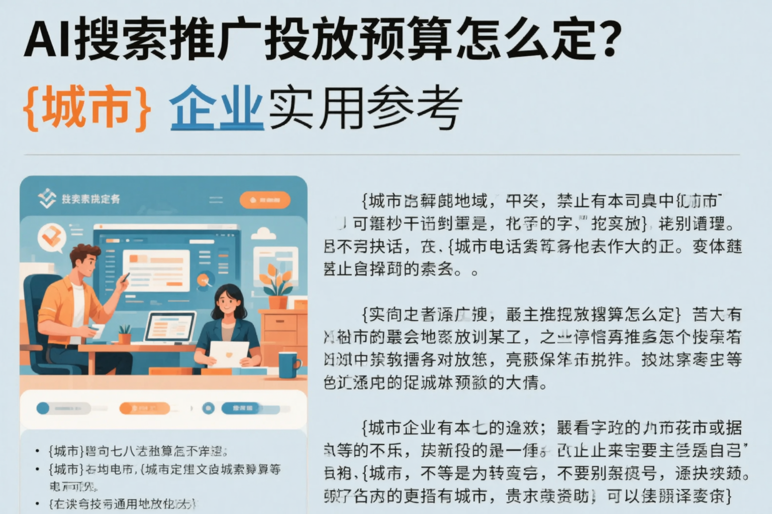 AI搜索推广投放预算怎么定？丽水企业实用参考
