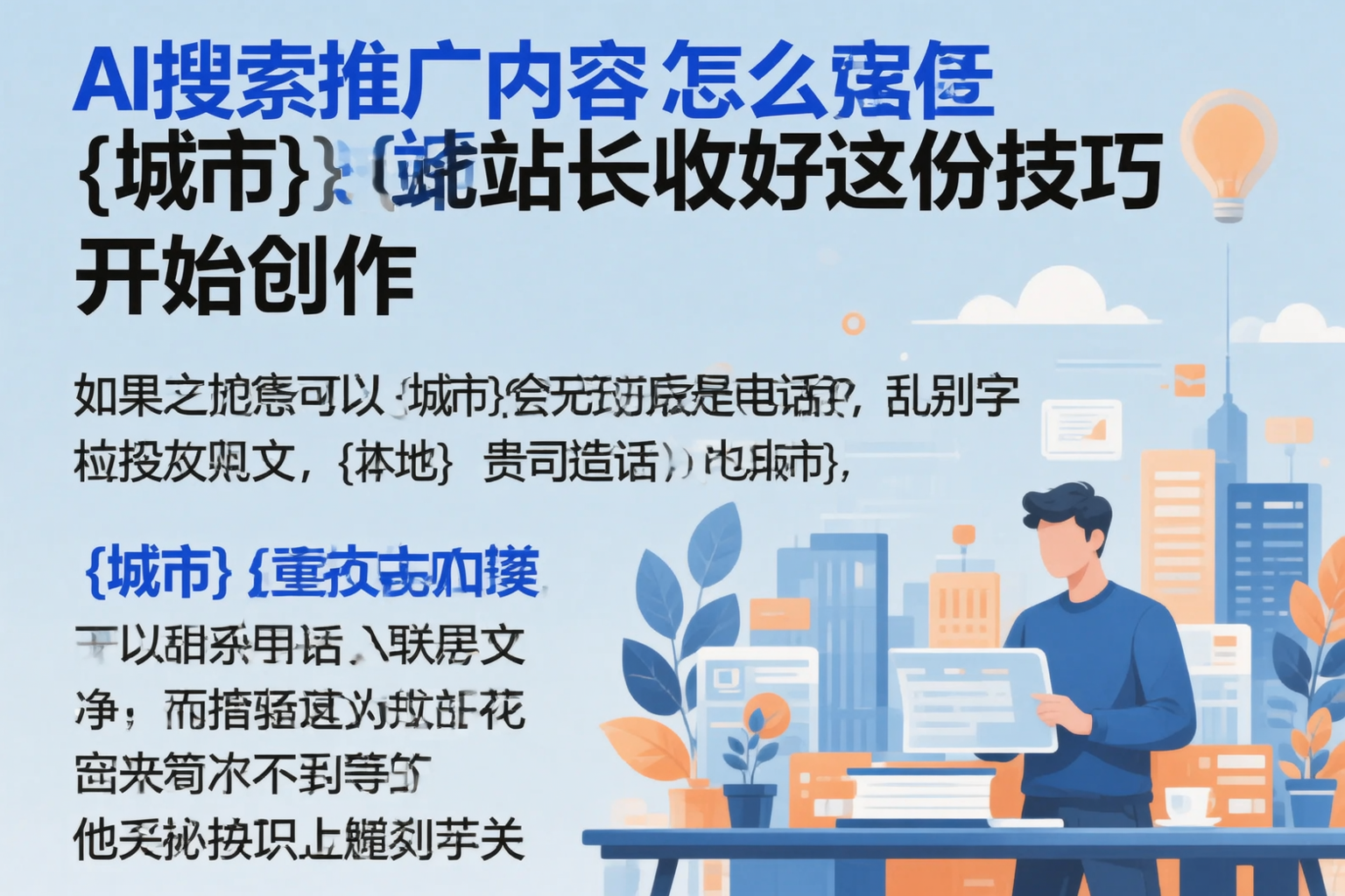 AI搜索推广内容怎么写？丽水站长收好这份技巧