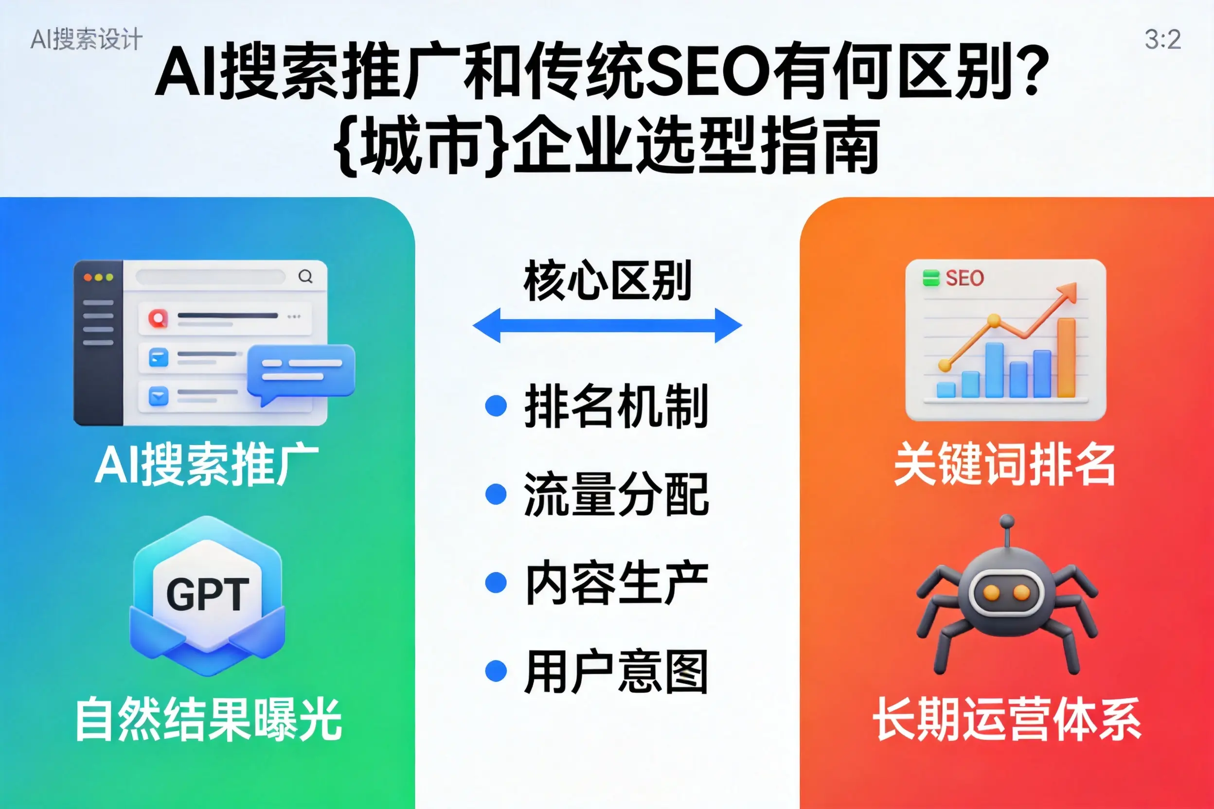 AI搜索推广和传统SEO有何区别？丽水企业选型指南