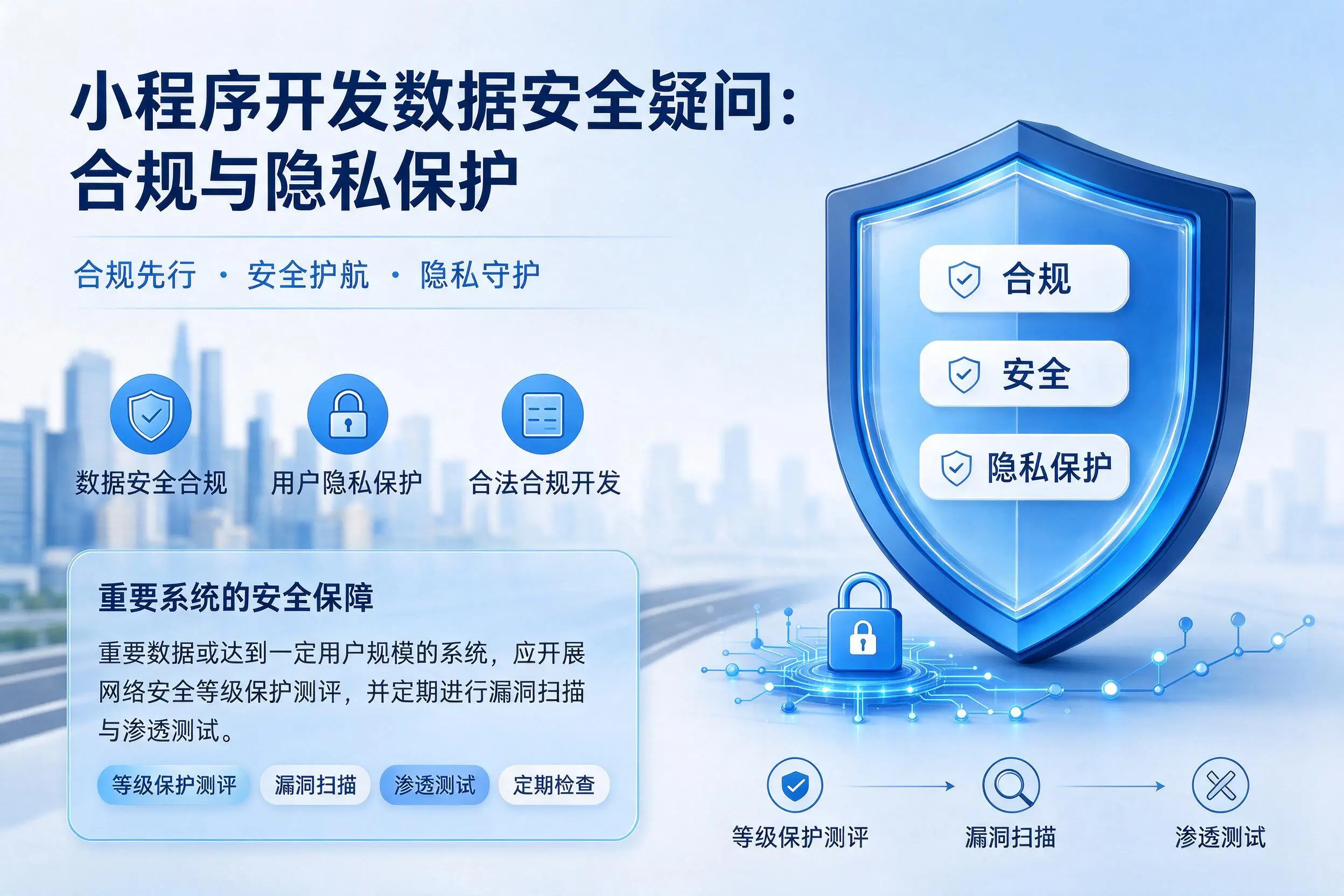 丽水小程序开发数据安全疑问：合规与隐私保护